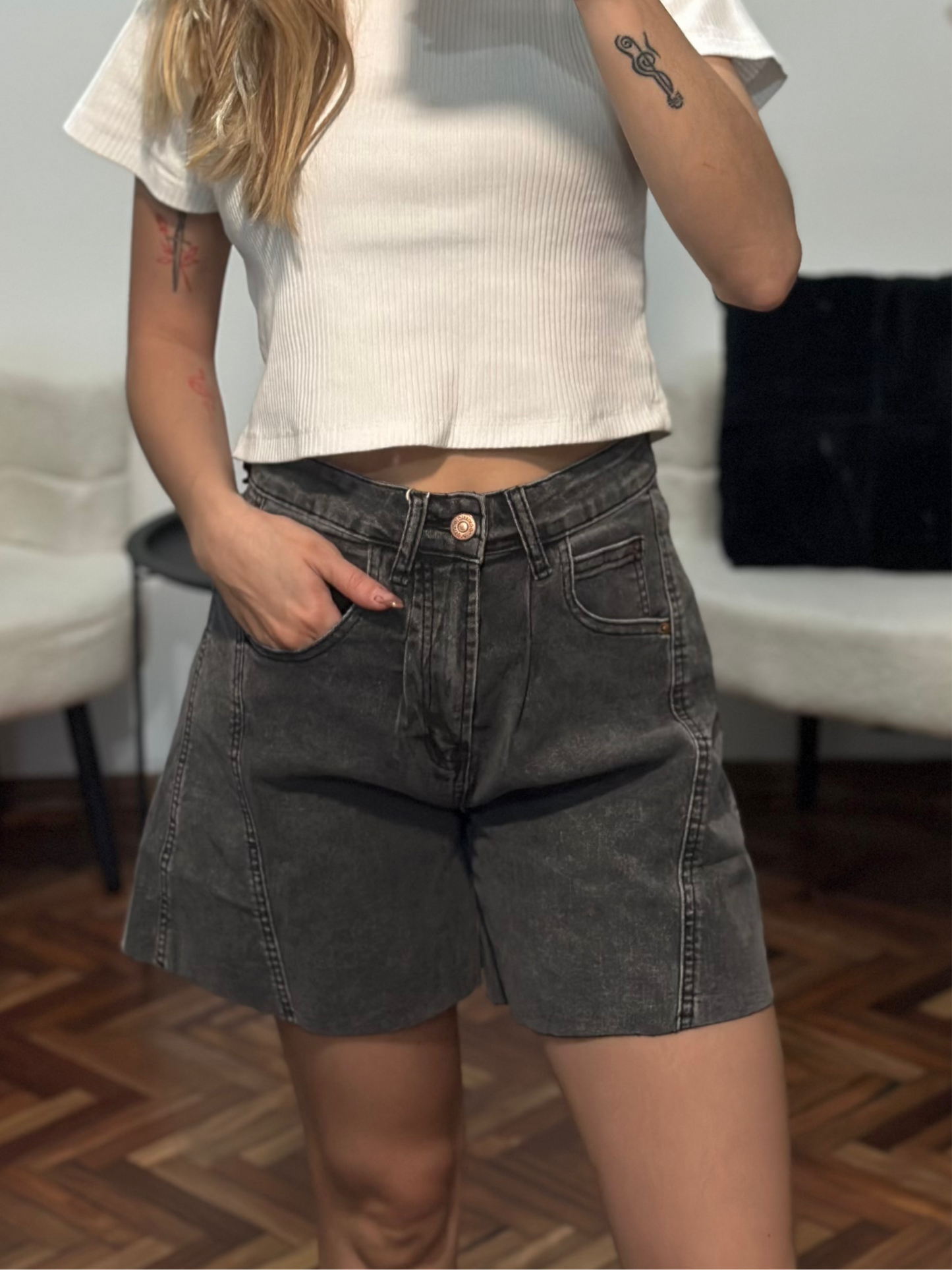 Bermuda jean black