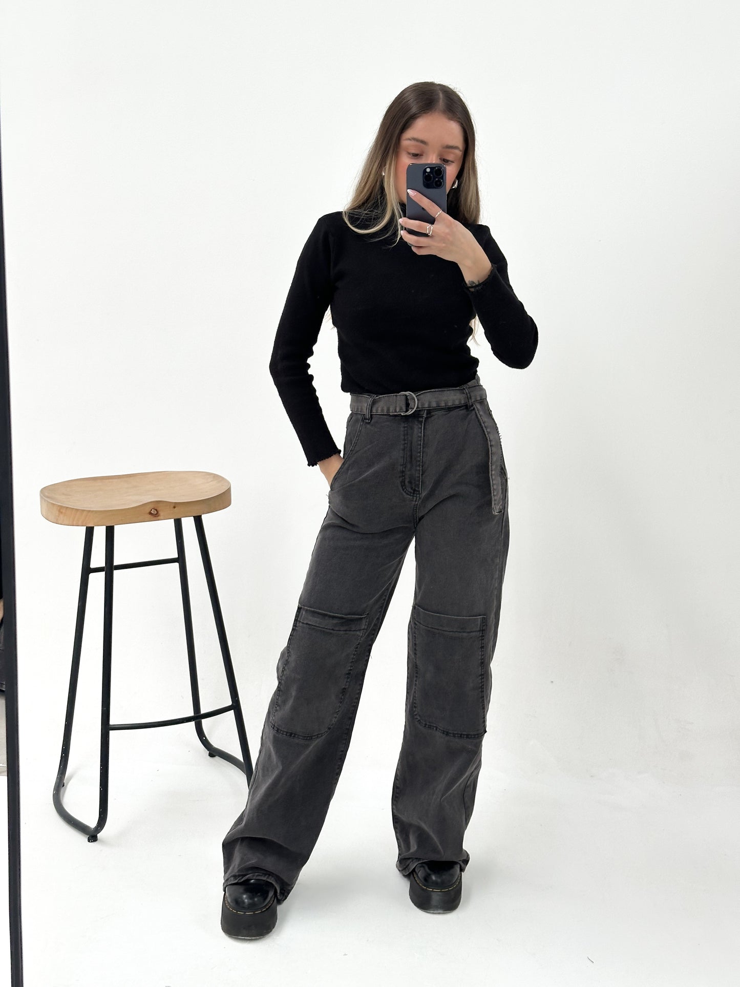 Jean cargo grey