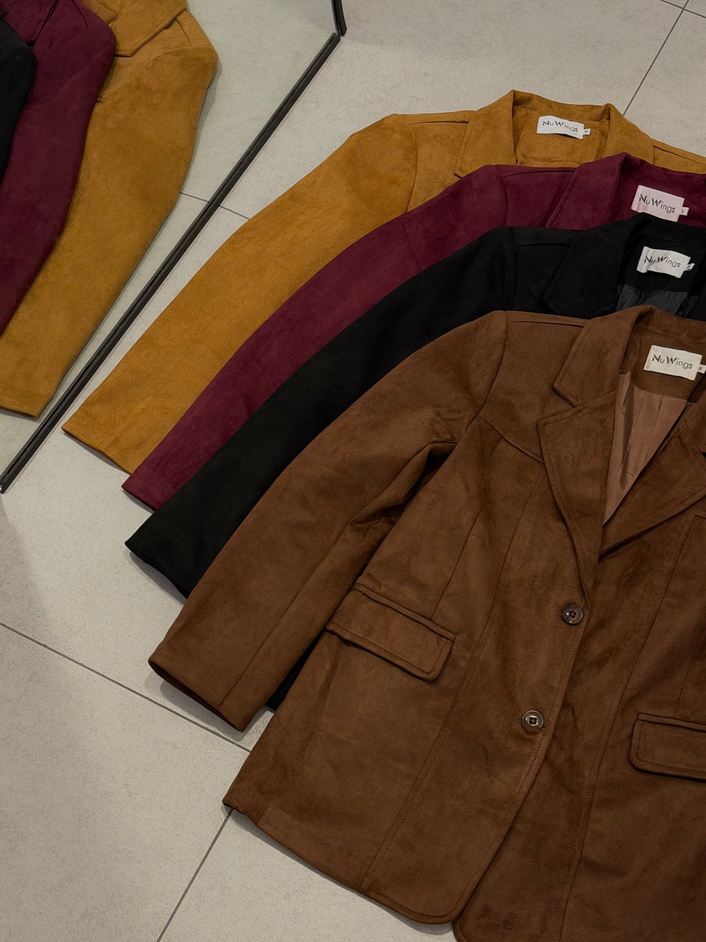 Blazer Gamuza - Chocolate