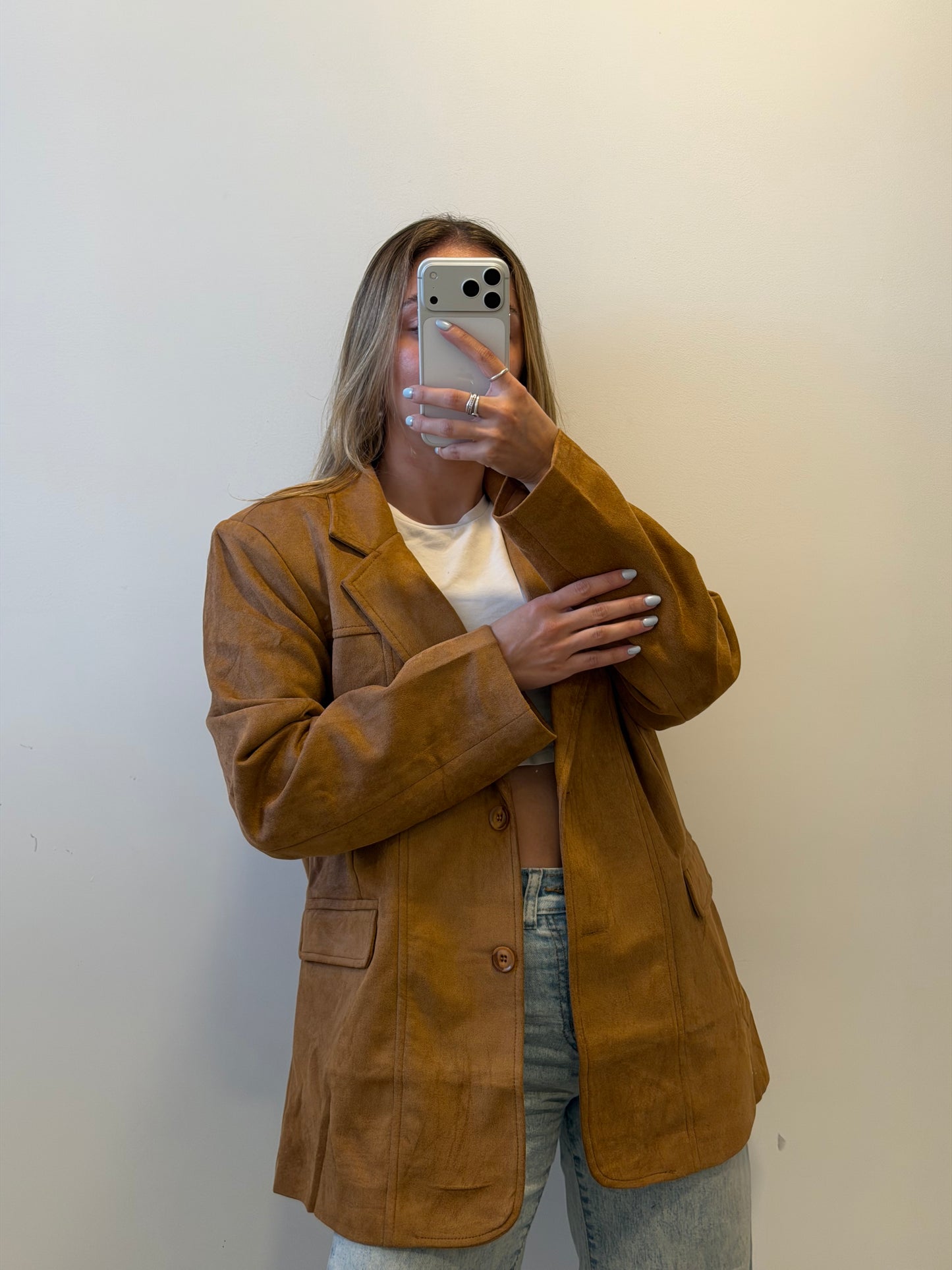 Blazer Gamuza - Camel