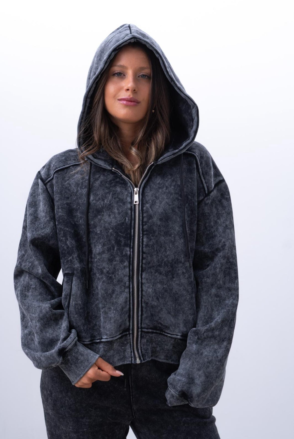 Campera Acid Wash