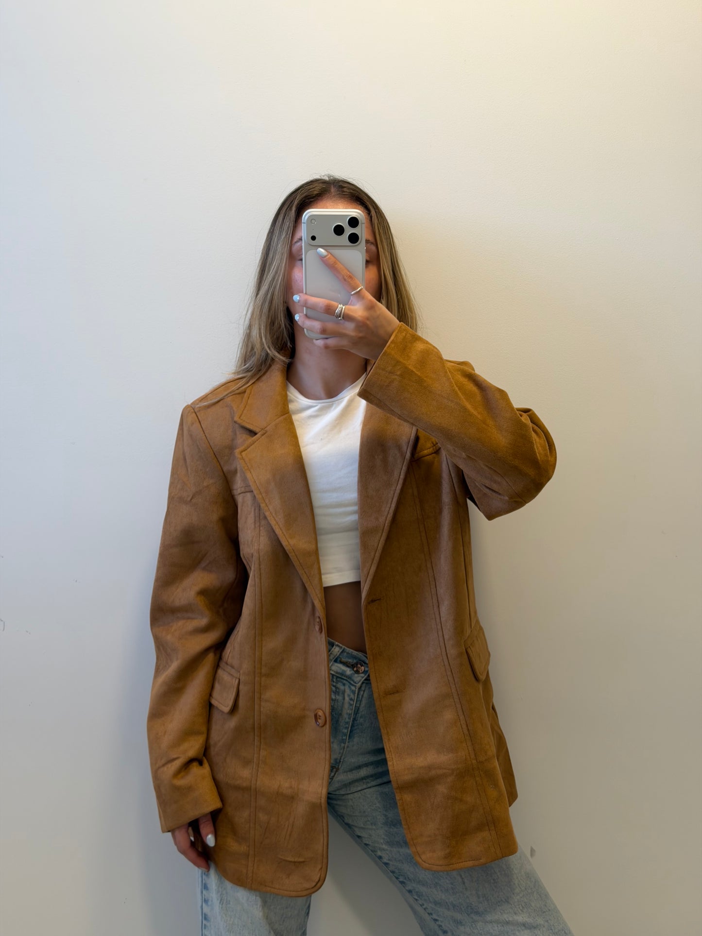 Blazer Gamuza - Camel