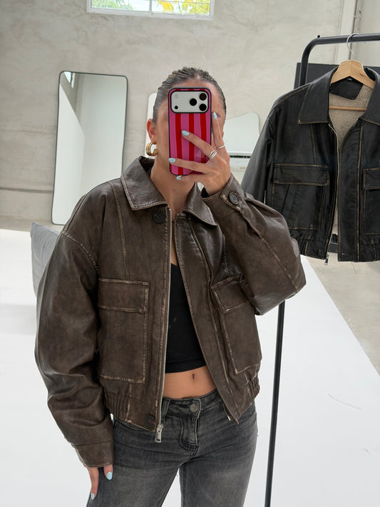 Bomber Jacket - Choco