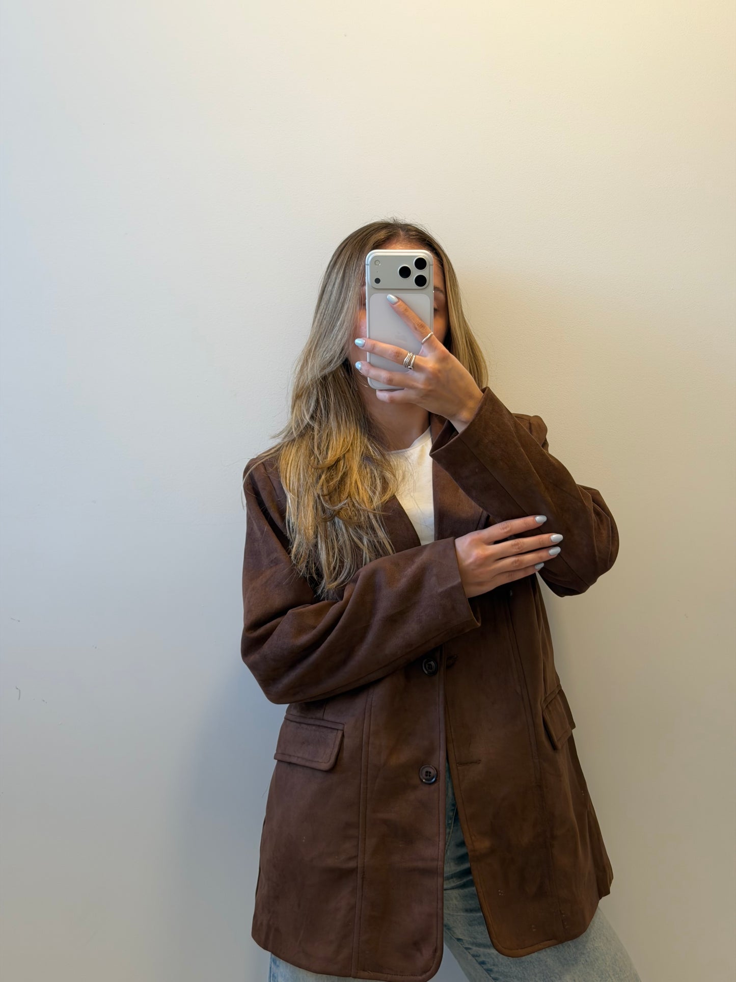 Blazer Gamuza - Chocolate