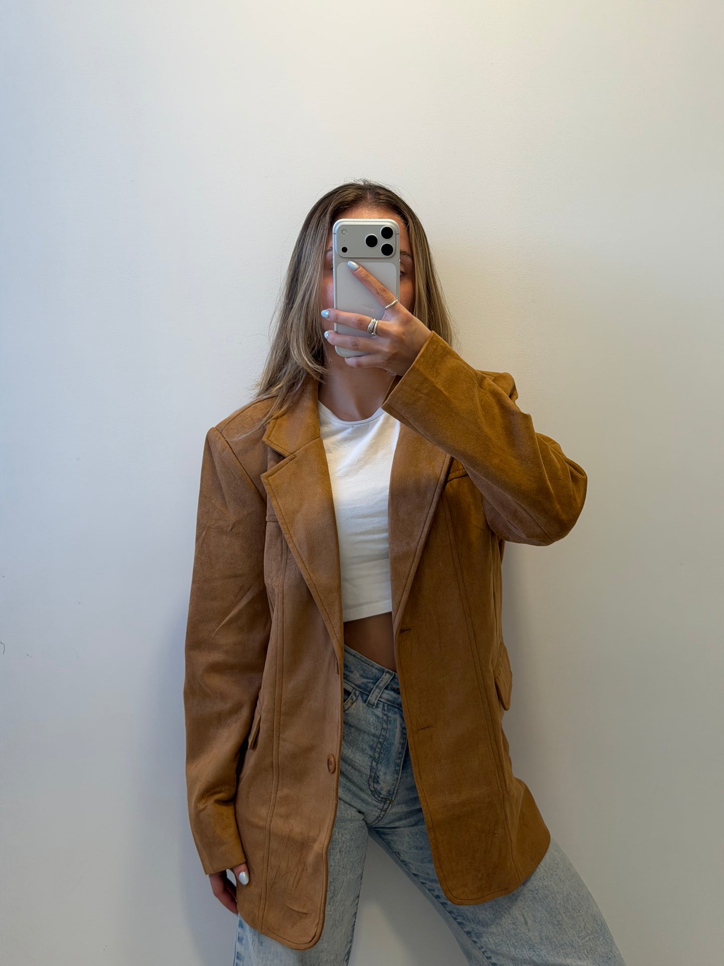 Blazer Gamuza - Camel