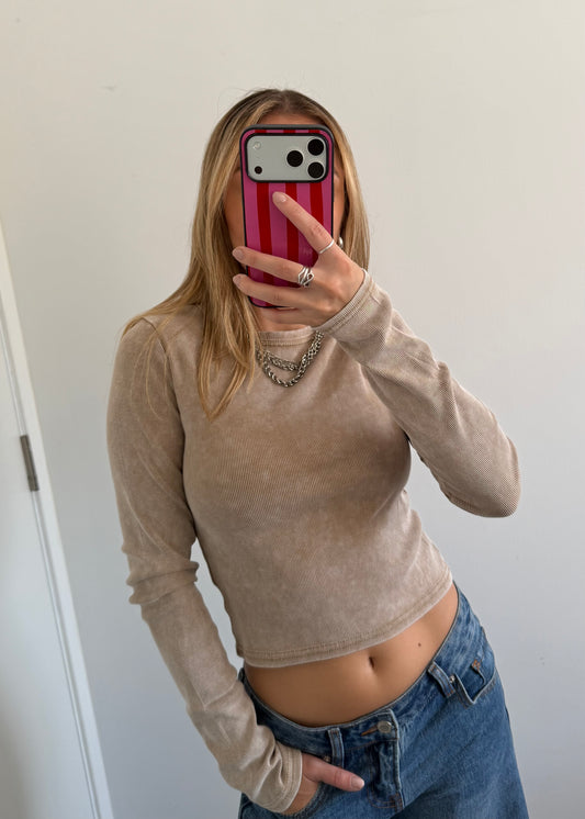 Básica Acid Wash - Beige