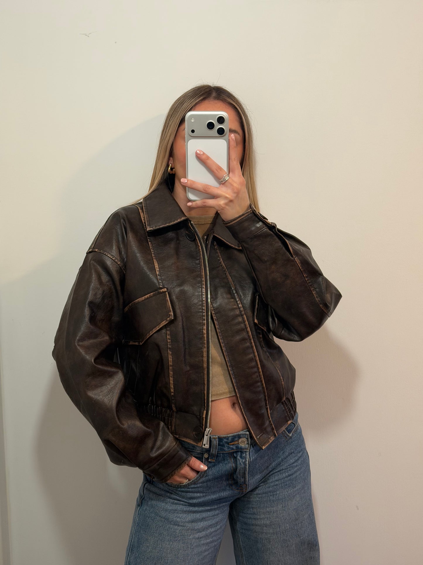 PREVENTA Bomber Jacket - Marrón